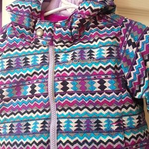 Columbia jacket with ski pants